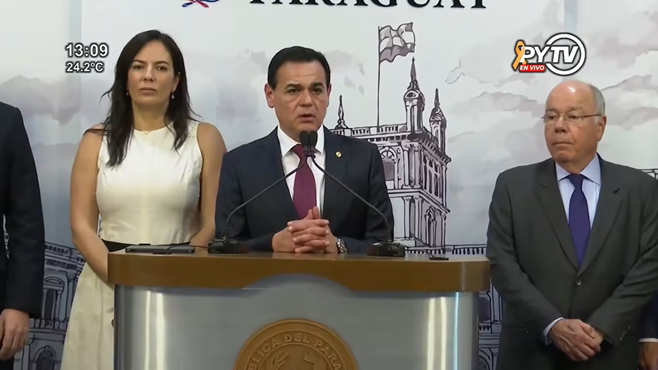 En una reunión con el presidente de la República, Santiago Peña, y los cancilleres de Brasil y Paraguay acordaron establecer un cronograma de reuniones para seguir con las conversaciones.
