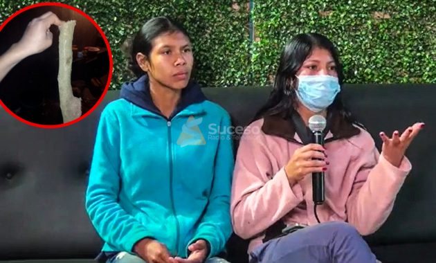 Marina y su hermana Noelia hablaron con Radio y TV Suceso, donde exigieron justicia para sus padres y una indemnización por los 15 años de trabajo que prestaron al ganadero. Foto: Redacción Suceso.