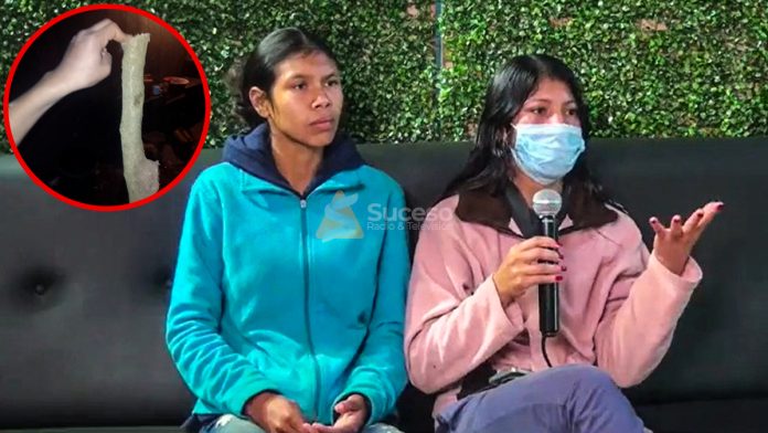 Marina y su hermana Noelia hablaron con Radio y TV Suceso, donde exigieron justicia para sus padres y una indemnización por los 15 años de trabajo que prestaron al ganadero. Foto: Redacción Suceso. Marina y su hermana Noelia hablaron con Radio y TV Suceso, donde exigieron justicia para sus padres y una indemnización por los 15 años de trabajo que prestaron al ganadero. Foto: Redacción Suceso.