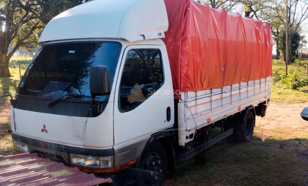 El rodado hurtado es un camión de la marca Mitsubishi, modelo Canter, año 1996, de color blanco, con matrícula AAFM 528, propiedad del propio denunciante. Foto: Redacción Suceso.