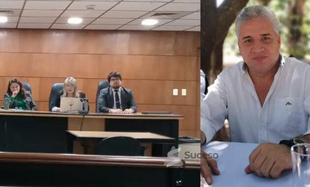 Condenado. El ex concejal Carlos Alberto Franco (que se dio vuelta a mirar) fue sentenciado a 5 años de cárcel. Foto: Edicion Web
