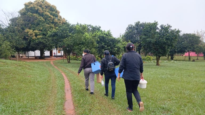Las brigadas están recorriendo la zona de Santa Rosa para inmunizar a las personas contra el virus del sarampión. Foto: Archivo. Las brigadas están recorriendo la zona de Santa Rosa para inmunizar a las personas contra el virus del sarampión. Foto: Archivo.
