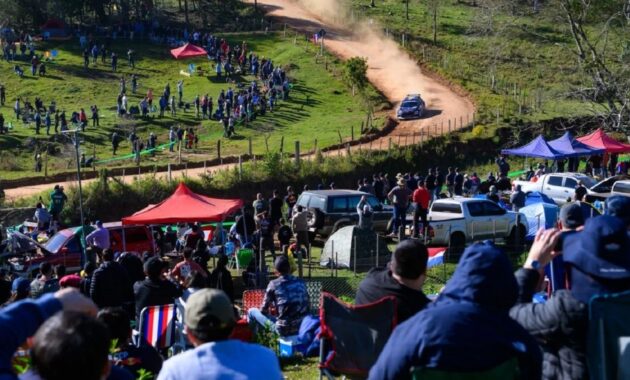 El presidente Santiago Peña resalta Mundial de Rally en Itapúa.Foto: Gentileza
