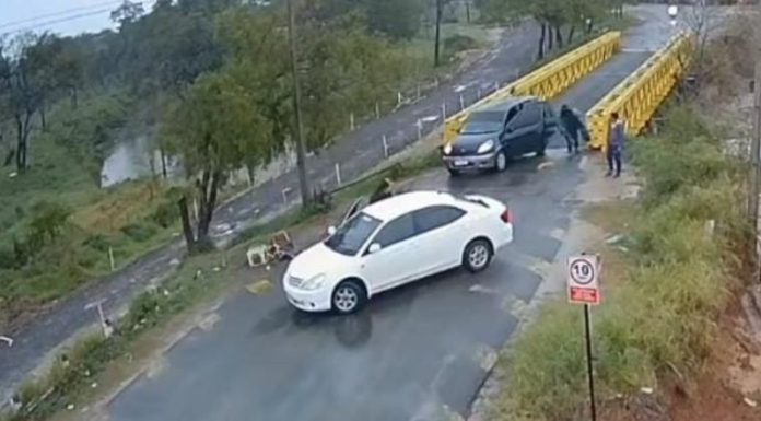 El hecho quedó registrado en circuito cerrado. Foto: Captura