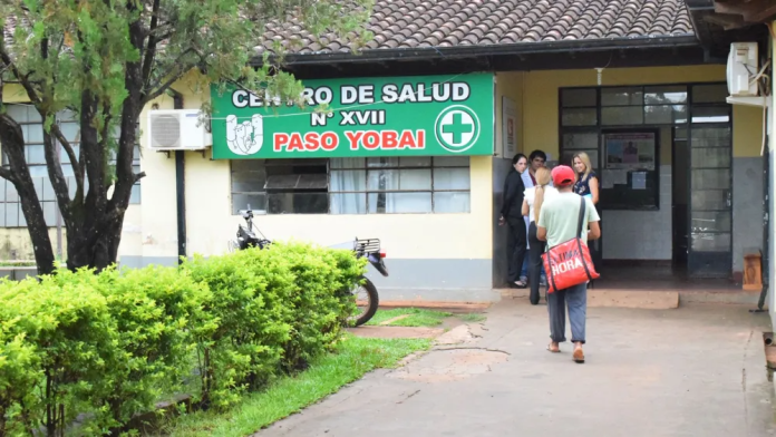 El trabajador fue trasladado hasta el centro de salud de Paso Yobái. Foto: Gentileza