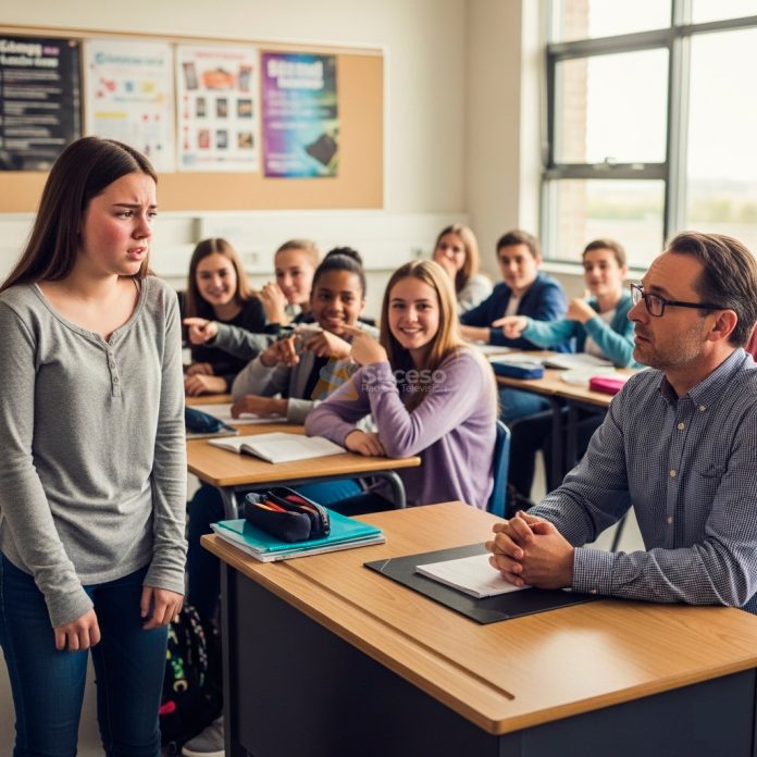 Según el relato, la joven se acercó a entregar una tarea cuando el profesor le tocó el abdomen y le dijo: “Está creciendo esa pancita”, lo que provocó risas en el aula. *Imagen ilustrativa*