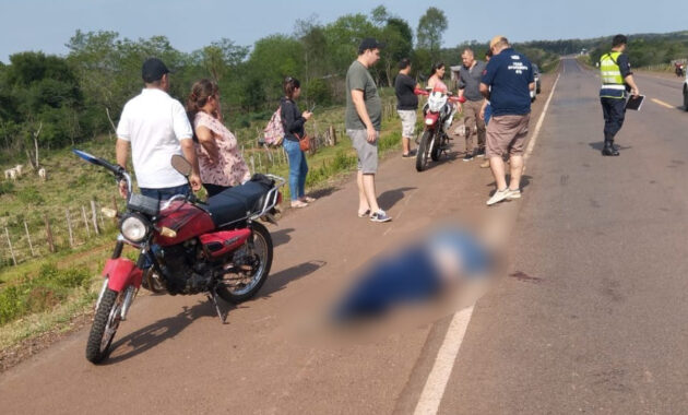 Testigos relataron que el hombre intentó maniobrar para evitar el choque, pero no pudo evitar el impacto. Foto: Gentileza.