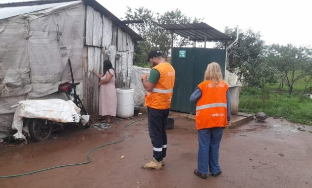 EVALUACIÓN DE DAÑOS Y ANÁLISIS DE NECESIDADES EN EL DISTRITO DE ABAI - FOTO: FACEBOOK @GOBERNACIONDECAAZAPA