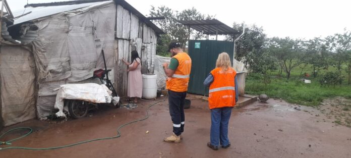 EVALUACIÓN DE DAÑOS Y ANÁLISIS DE NECESIDADES EN EL DISTRITO DE ABAI - FOTO: FACEBOOK @GOBERNACIONDECAAZAPA