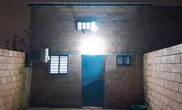 Vivienda en la que se produjo la muerte del adolescente de 16 años. Foto: Sucesos Paraguay.