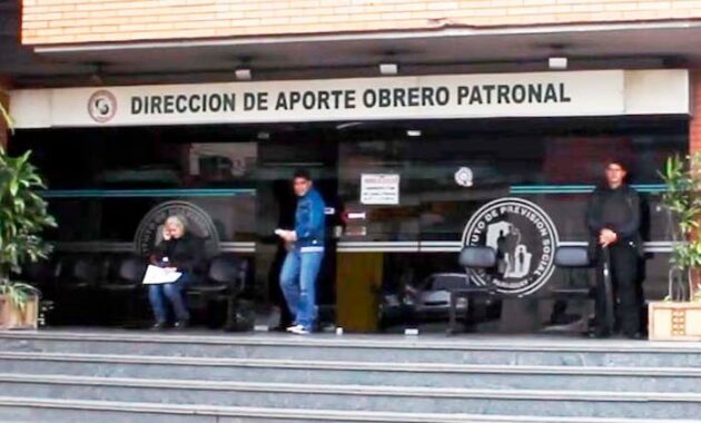 Dirección de Aporte Obrero Patronal. Foto: Gentileza.