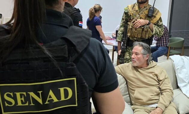 El narco fue detenido el sábado de madrugada en el exclusivo barrio cerrado Surubi'i.