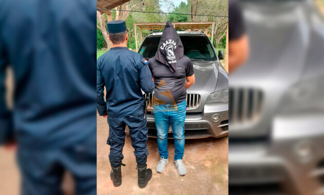 El detenido fue trasladado a la Comisaría 1ª de Caazapá, quedando a disposición del Ministerio Público. Foto: Redacción Suceso.