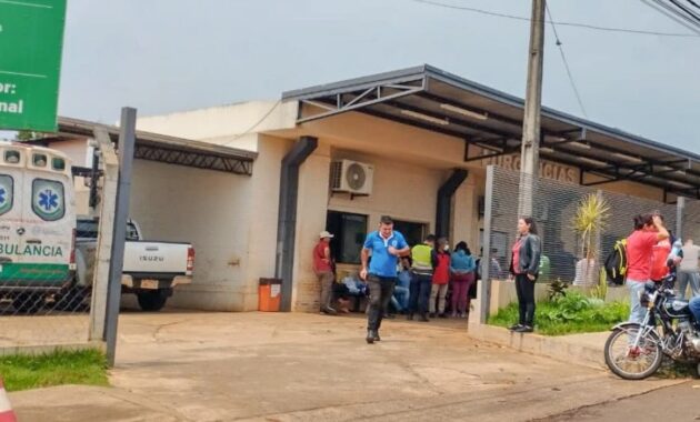 El presunto ladrón falleció en el Hospital Distrital de Presidente Franco. Foto: Gentileza