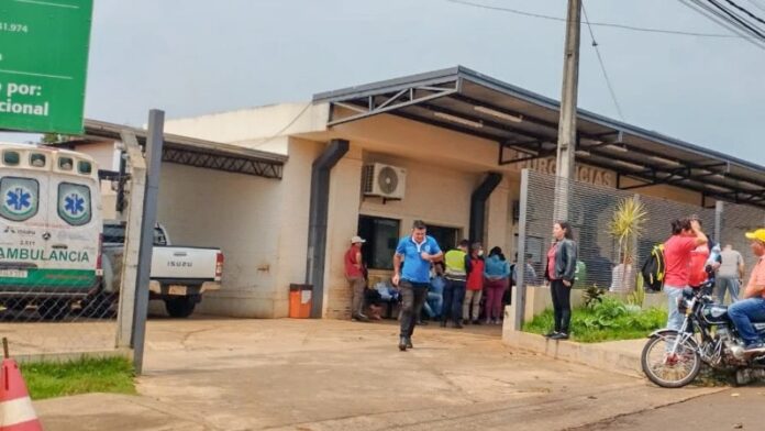 El presunto ladrón falleció en el Hospital Distrital de Presidente Franco. Foto: Gentileza
