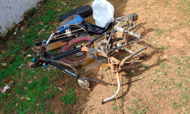 Las piezas incautadas pertenecen al ciudadano Mario Ariel Acuña, quien había denunciado el hurto de su motocicleta en la Comisaría 3ª. Foto: Redacción Suceso.