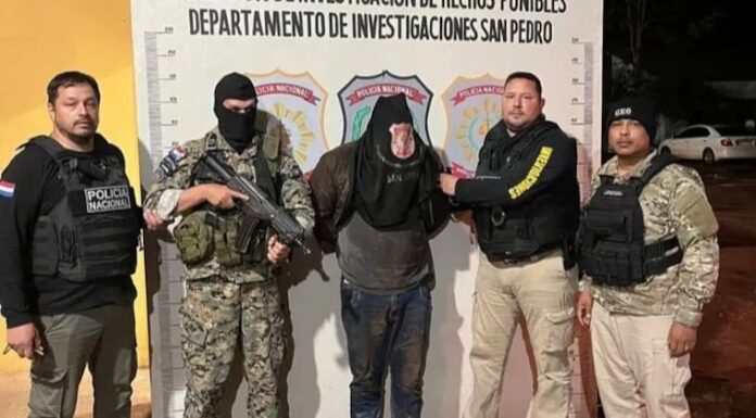 Derlis Adilson Dávalos Arteta (31) fue capturado en Santa Rosa del Aguaray. Foto: Gentileza Derlis Adilson Dávalos Arteta (31) fue capturado en Santa Rosa del Aguaray. Foto: Gentileza