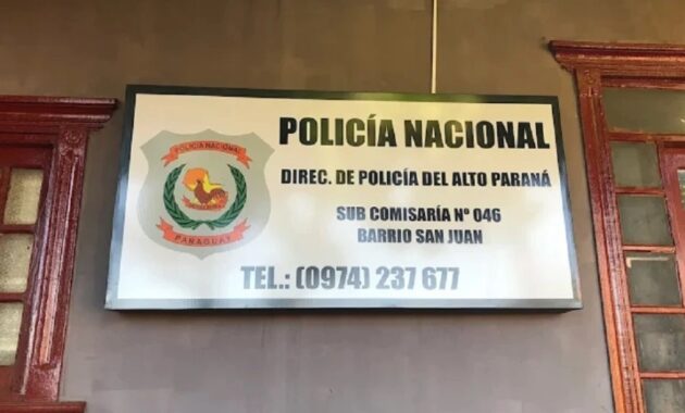 Agentes de la Subcomisaría 046 del barrio San Juan de Ciudad del Este investigan el hecho.Foto: Gentileza/Policía Nacional.