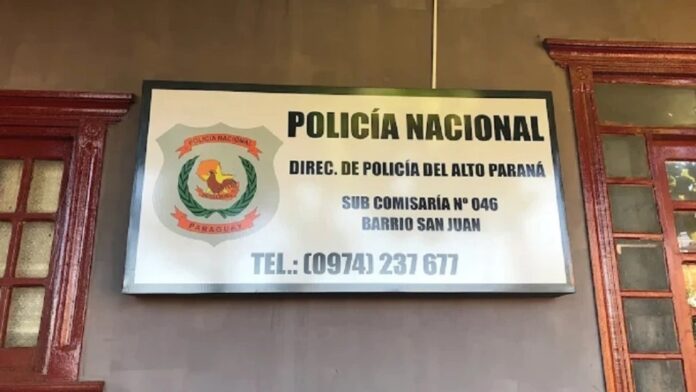 Agentes de la Subcomisaría 046 del barrio San Juan de Ciudad del Este investigan el hecho.Foto: Gentileza/Policía Nacional.