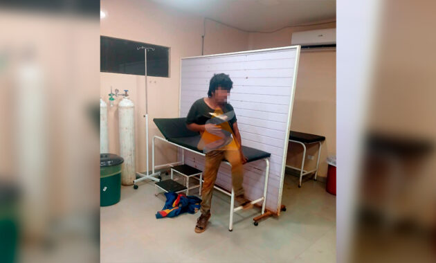 El afectado fue identificado como Porfirio Martínez Giménez, paraguayo de 32 años, domiciliado en la comunidad Tuna’i, distrito de Abaí. Foto: Redacción Suceso.