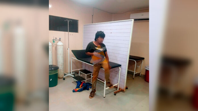 El afectado fue identificado como Porfirio Martínez Giménez, paraguayo de 32 años, domiciliado en la comunidad Tuna’i, distrito de Abaí. Foto: Redacción Suceso.