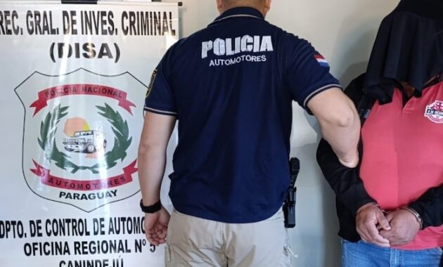 El hombre fue detenido ayer. Foto: PN.