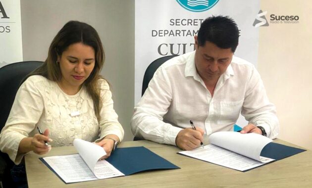 firma de un convenio de cooperación con autoridades locales para impulsar el desarrollo turístico en el departamento de Caazapá - Foto: Suceso Multimedios