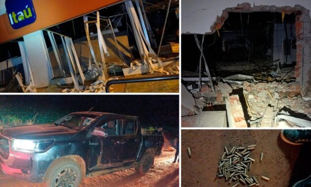 Asaltantes abrieron un boquete para ingresar al banco utilizando explosivos. Foto: Edición ÚH.