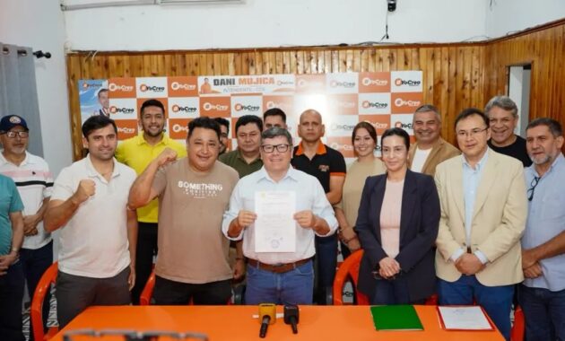 El Movimiento Conciencia Democrática Esteña proclamó este lunes la candidatura de Dani Mujica a la Intendencia de Ciudad del Este.Foto: Gentileza