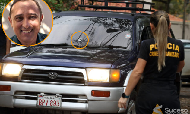 Guillermo Moral fue abatido en el barrio Trinidad de Asunción, cuando se encontraba a bordo de su camioneta. Foto: Gentileza.