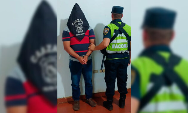 La Comisaría 25ª de Colonia Cosme detuvo en Vizcaíno San Juan, distrito de Caazapá, a un hombre con orden de captura pendiente por un caso de abuso sexual en niños. El sospechoso quedó a disposición del Ministerio Público. Foto: Redacción Suceso.