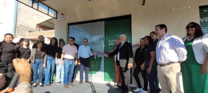Inauguración de la oficina número 27 de la Fundación Paraguaya en Capiatá, ubicada en el barrio San Roque, un nuevo espacio destinado a fortalecer el acceso al crédito, la capacitación y las herramientas de desarrollo para emprendedores y familias de la comunidad.