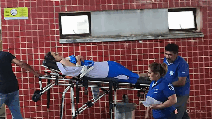 Luego de realizar los disparos, el hombre se dio a la fuga a bordo de una motocicleta. Las afectadas fueron trasladadas al Hospital General de Santa Rosa del Aguaray.Foto: Carlos Aquino. Luego de realizar los disparos, el hombre se dio a la fuga a bordo de una motocicleta. Las afectadas fueron trasladadas al Hospital General de Santa Rosa del Aguaray.Foto: Carlos Aquino.