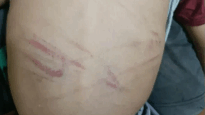 Una mujer quedó detenida luego de ser denunciada por supuestamente agredir al hijo de 3 años de su pareja.Foto: Captura video / Telefuturo.