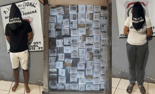 En poder de la pareja incautaron numerosas cajas de tirzepatida. Foto: Policía Nacional.
