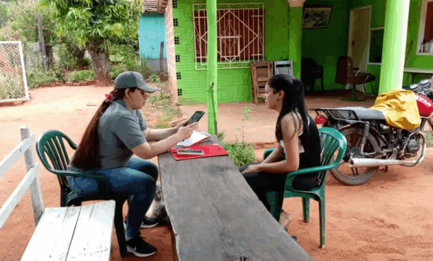 INE inició el recorrido por los departamentos del interior para visitar a los postulantes de las becas.Foto: Gentileza