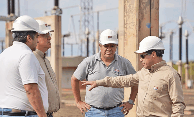 Inspección. Una comitiva técnica de la ANDE realizó verificaciones en Yguazú
