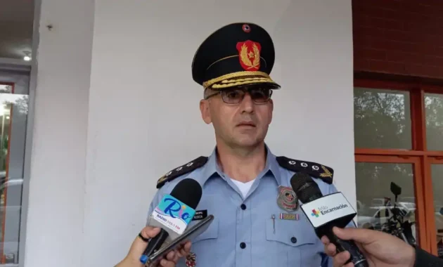 El comisario general Carlos Bartolomé Acosta, fue reemplazado este jueves.Foto: Más Encarnación.