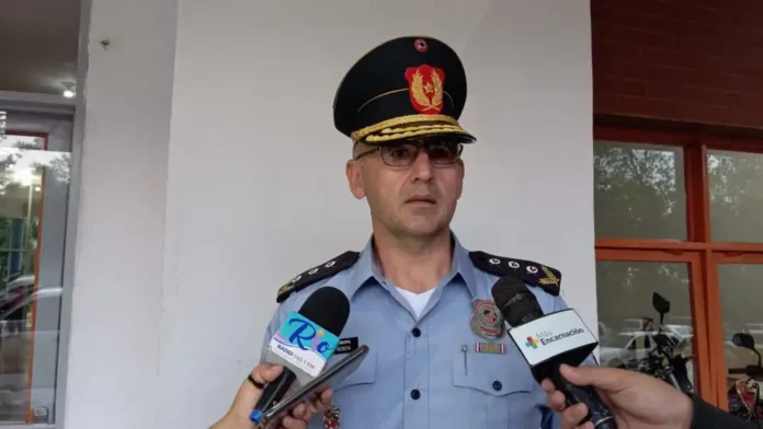 El comisario general Carlos Bartolomé Acosta, fue reemplazado este jueves.Foto: Más Encarnación.