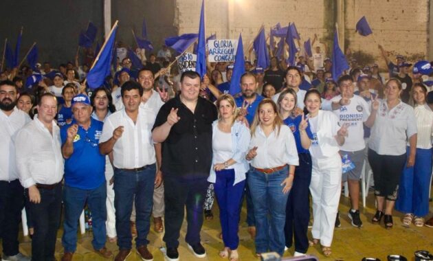 El senador Dioniosio Amarilla, aspirante a la presidencia del Directorio del PLRA desarrolló un encuentro en la ciudad de Encarnación. Foto: Gentileza