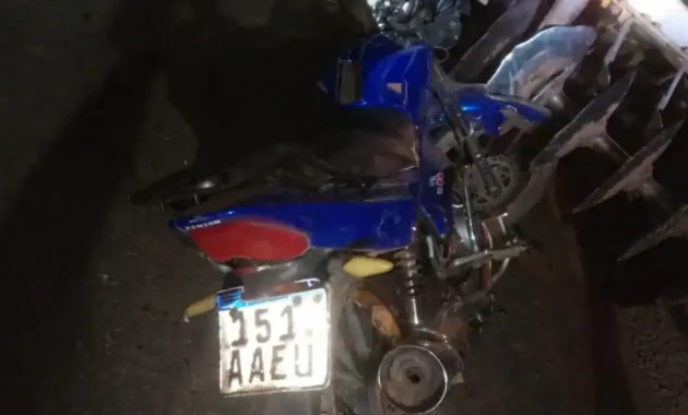 El motociclista perdió la vida en el lugar del hecho.Foto: Gentileza