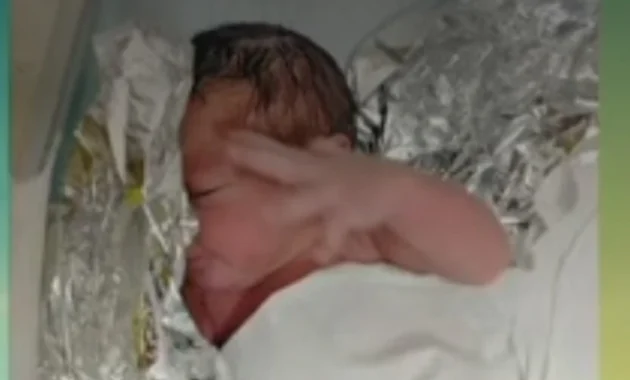La recién nacida se encuentra en muy buenas condiciones de salud.Foto: Captura NPY.