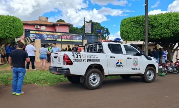 El asesinato ocurrió en el lavadero MV, de Pedro Juan Caballero.Foto: Marciano Candia.