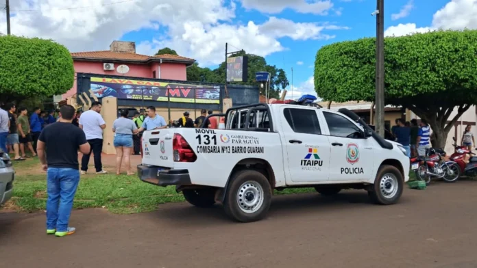 El asesinato ocurrió en el lavadero MV, de Pedro Juan Caballero.Foto: Marciano Candia.