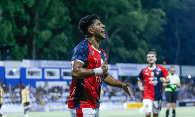 Cecilio Domínguez viene de marcar un doblete en la fecha pasada.Foto: Gentileza - APF