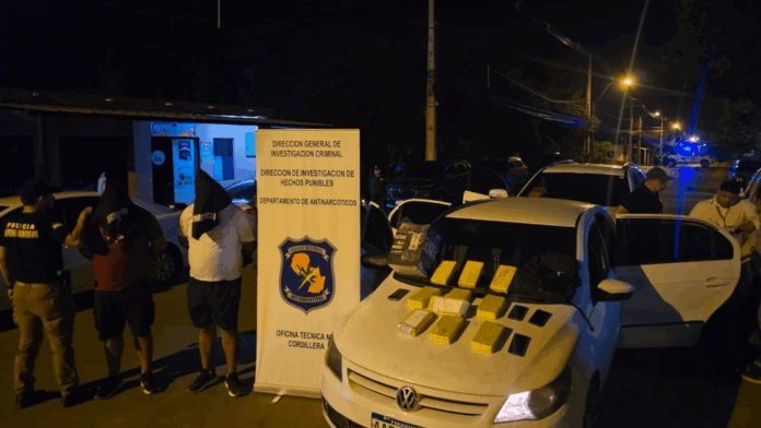 Los detenidos son José María Martínez Sotelo, de 37 años y Aldo David Mendoza Olmedo, de 29 años.Foto: Gentileza.