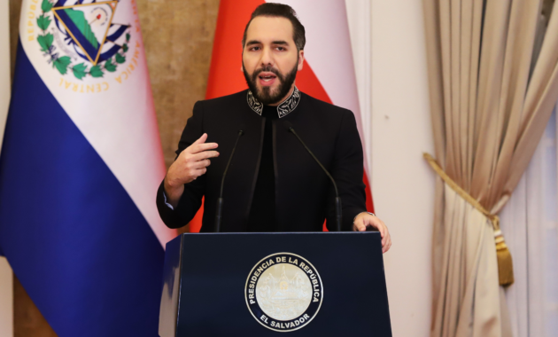 Presidente de El Salvador Nayib Bukele - Foto AP/Salvador Meléndez