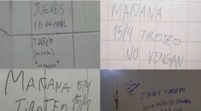Siguen sumando denuncias de colegios donde se registran amenazas de atentados.