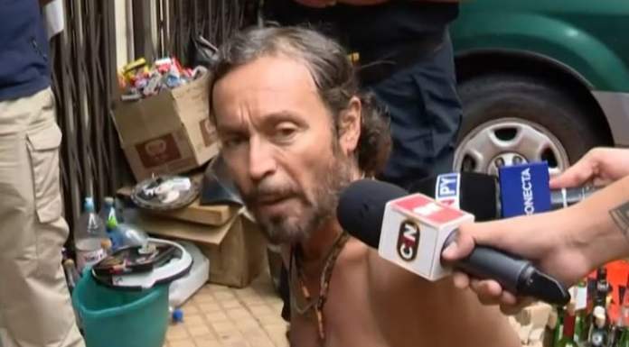Luis Aníbal Ferreiro Roma fue detenido tras la amenaza. Imagen: C9N. Luis Aníbal Ferreiro Roma fue detenido tras la amenaza. Imagen: C9N.
