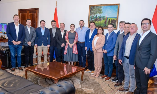 Los gobernadores se reunieron con Pedro Alliana.